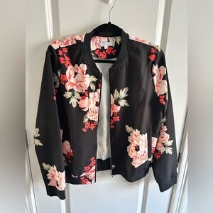 Flower bomber jacket